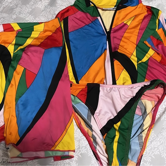 Fashion Nova lggy 3 Piece Sunkini - Multi - Picture 3 of 3